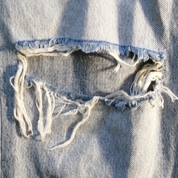 SOLD Garage Distressed Knee Straight Leg Jeans - Picture 6 of 8